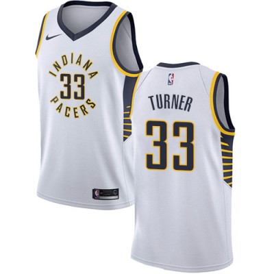 Nike Indiana Pacers #33 Myles Turner White Youth NBA Swingman Association Edition Jersey